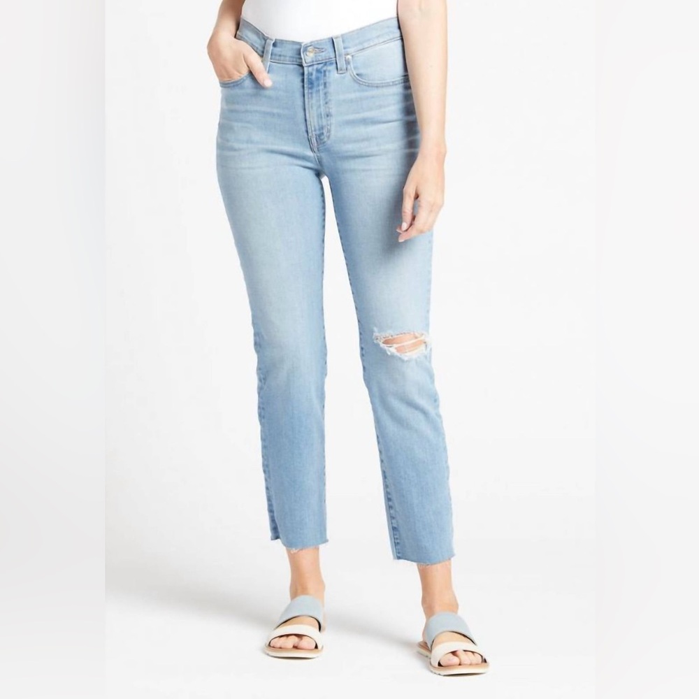 Edwin Denim Bree Straight Leg Jeans in Del Sol- New
